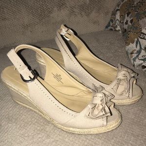 Lane Bryant peep toe Wedges